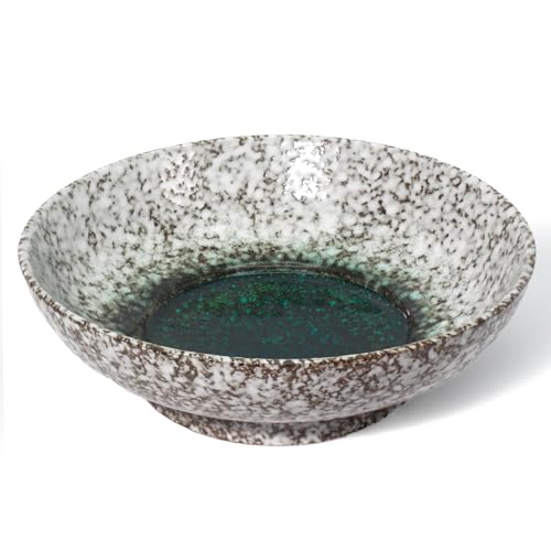 MUUBOOX 10" Decorative Bowl,Ceramic Fruit Bowl for Kitchen Counter,Coffee Table, Dining Room,Table Centerpiece Bowel,Entryway Key Holder & Jewelry Organizer (Evil Eye)