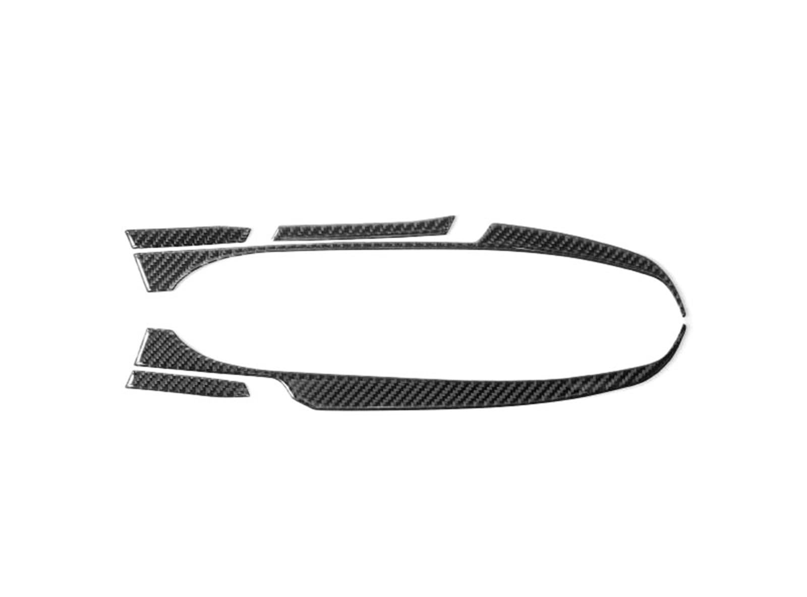 Interior Decal Trim for Toyota GR86 2021- Carbon Fiber Car Seat Adjustment Trim Strip Sticker Decoration Interior Tuning HQGQCEZEK(Carbon Black LHD)