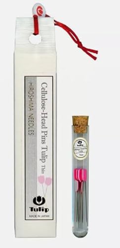 Tulip Cellulose Tulip Head Pins, Pink, THIN-073e