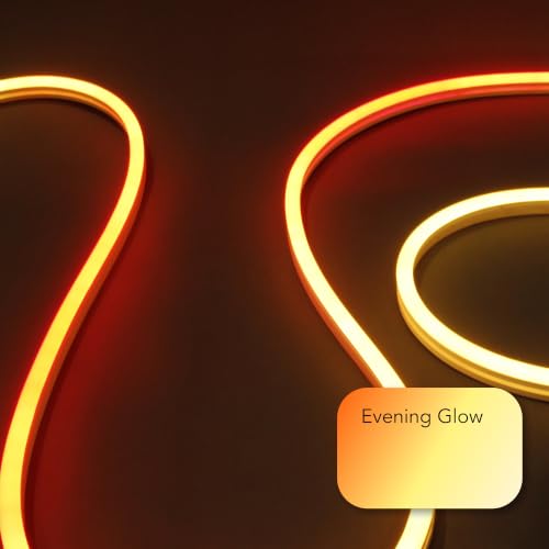 Image of LIFX Supercolor Neon Flex Outdoor Smart Rope Light, 16ft RGBW LED Strip with Polychrome Technology, 60 Addressable Zones, Bendable Silicone, Wi-Fi, Works with Alexa, Google, HomeKit, LFXNEON16 /WP