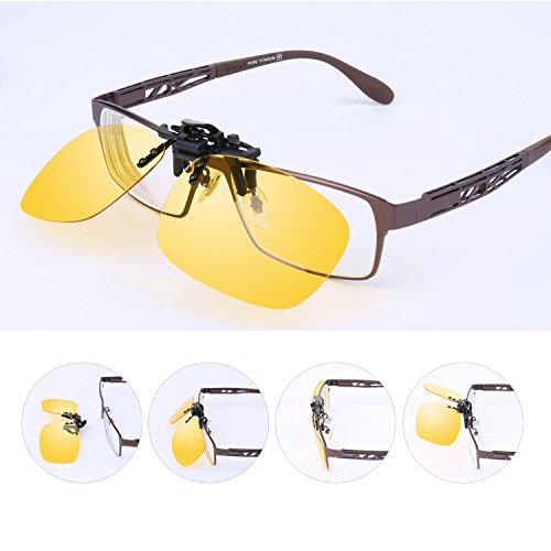 Unisex Polarized Clip-on Flip up Sunglasses Plastic Lenses Glasses Sports Driving Fishing Cycling Outdoor4