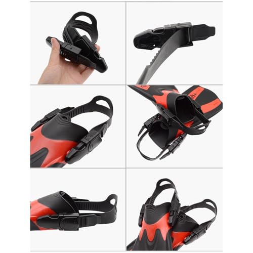 Correas de repuesto para palmas con herramienta de snorkel ajustable para adultos 4