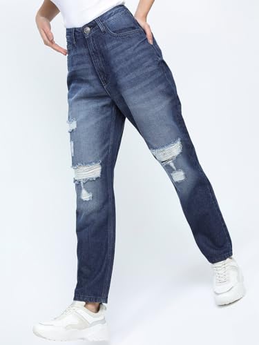 Image of Tokyo Talkies Women's Straight Fit Regular Mid-Rise Jeans Pant