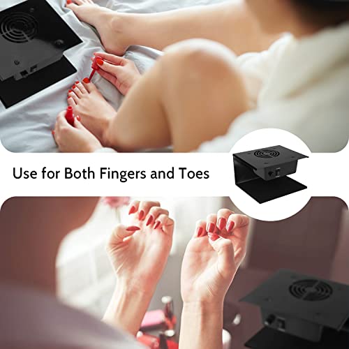 QUTUNI Nail Dryer for Regular Polish, 300W Nail Drying Fan with Hot and Cool Air, Professional Air Nail Dryer for Manicure Salon and Daily Home Use