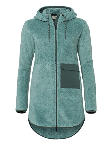 VAUDE Damen Women's Manukau Fleece Parka Jacke, dusty moss, 38 EU