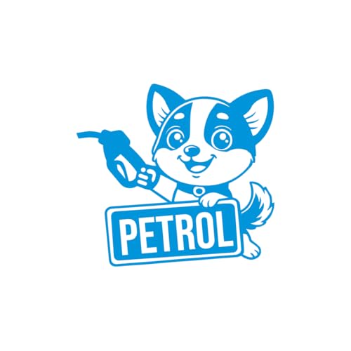 Image of Bright Petrol Sticker for Car Fuel Cap (Light Blue)