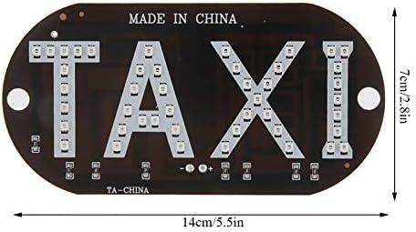 Taxi Sign Lamp, 12V Taxi LED Light Windscreen Cab Indicator Lamp Sign Windshield light sign Light Indicator Lamp