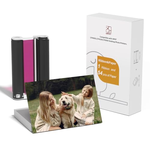 HPRT 4x6" Photo Paper 54 Sheets & 1 Ink Cartridges