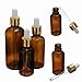 Produktbild Heqianqian Sprühflasche 50/100 ml Braunglas Tropfflaschen Phiolen Container 5PCS Für Reisen, Putzen, Gartenarbeit (Color : Brown, Size : 50ml/5pcs)