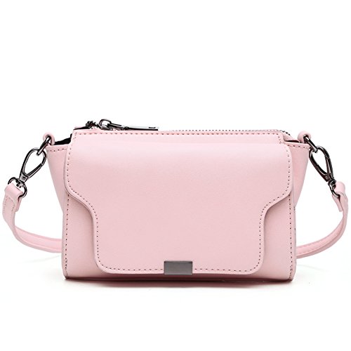 Sac en bandoulière femme rétro rose au design enveloppe unique