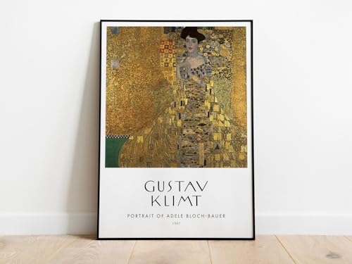 Affiche Portrait d'Adele Bloch-Bauer Klimt style papier premium