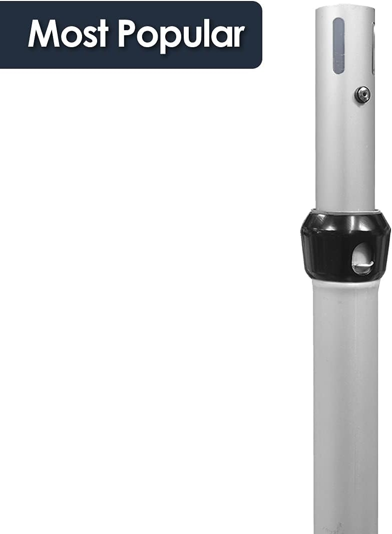 Urquid Linen, (4-7 FT Tall Adjustable Upright Pipe and Drape Hardware for Event Decoration, Backdrops, Photobooths, Tradeshow