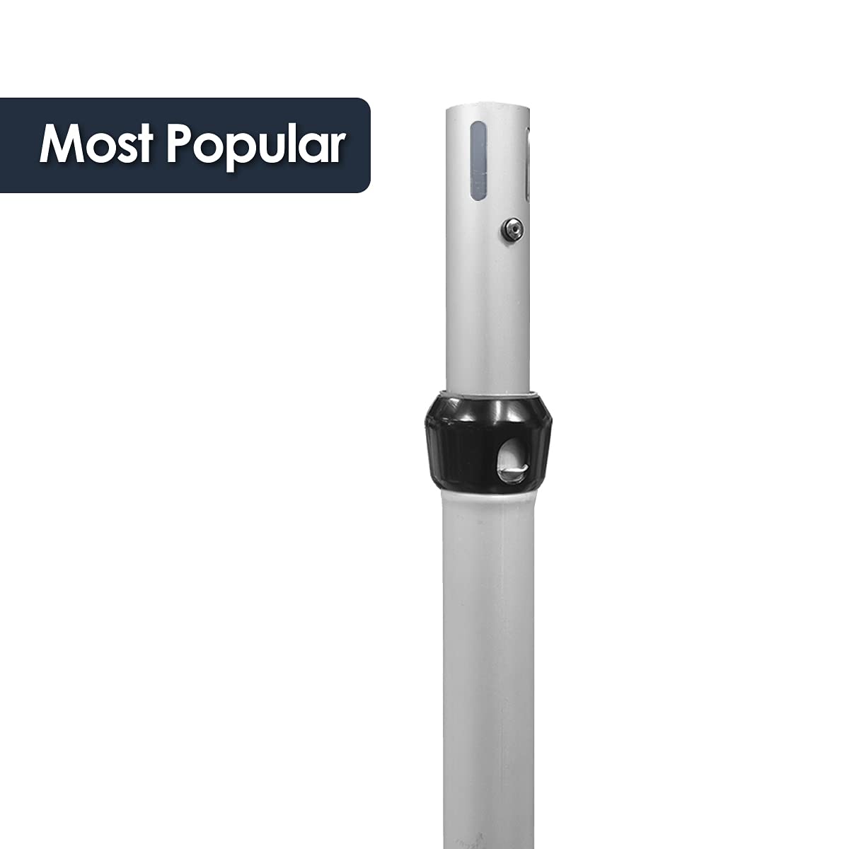 Urquid Linen Pipe and Drape Adjustable Uprights, Crossbars, Bases & Hangers - Drape Systems for Backdrops, Trade Shows, Events, Photo Booths and Decorations (6-10 FT, Uprights)