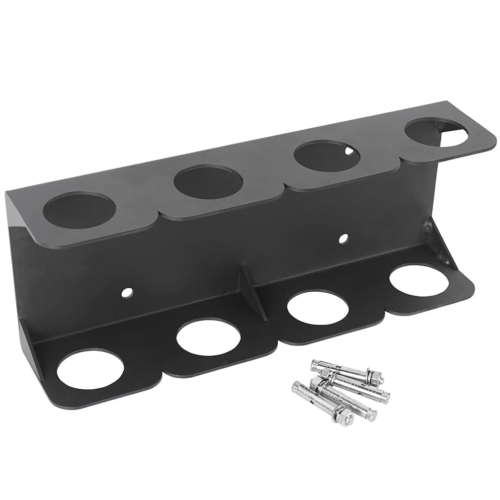 Luwint Barbell Holder Wall Mount, 4 Olympic Bar Storage Stand