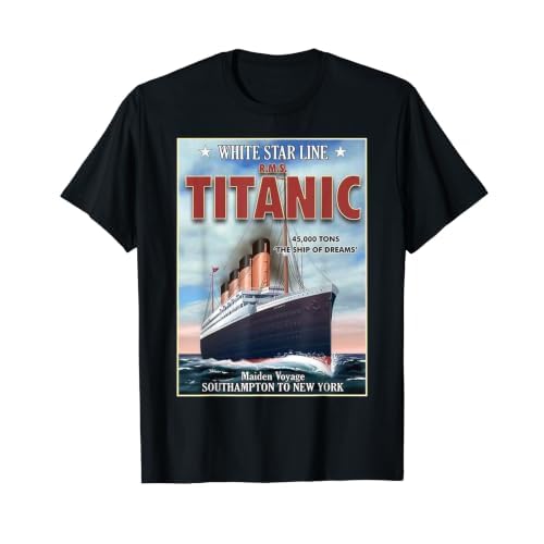 A 1912 ヴィンテージ タイタニック 航海船 クルーズ船 Tシャツ Tシャツ