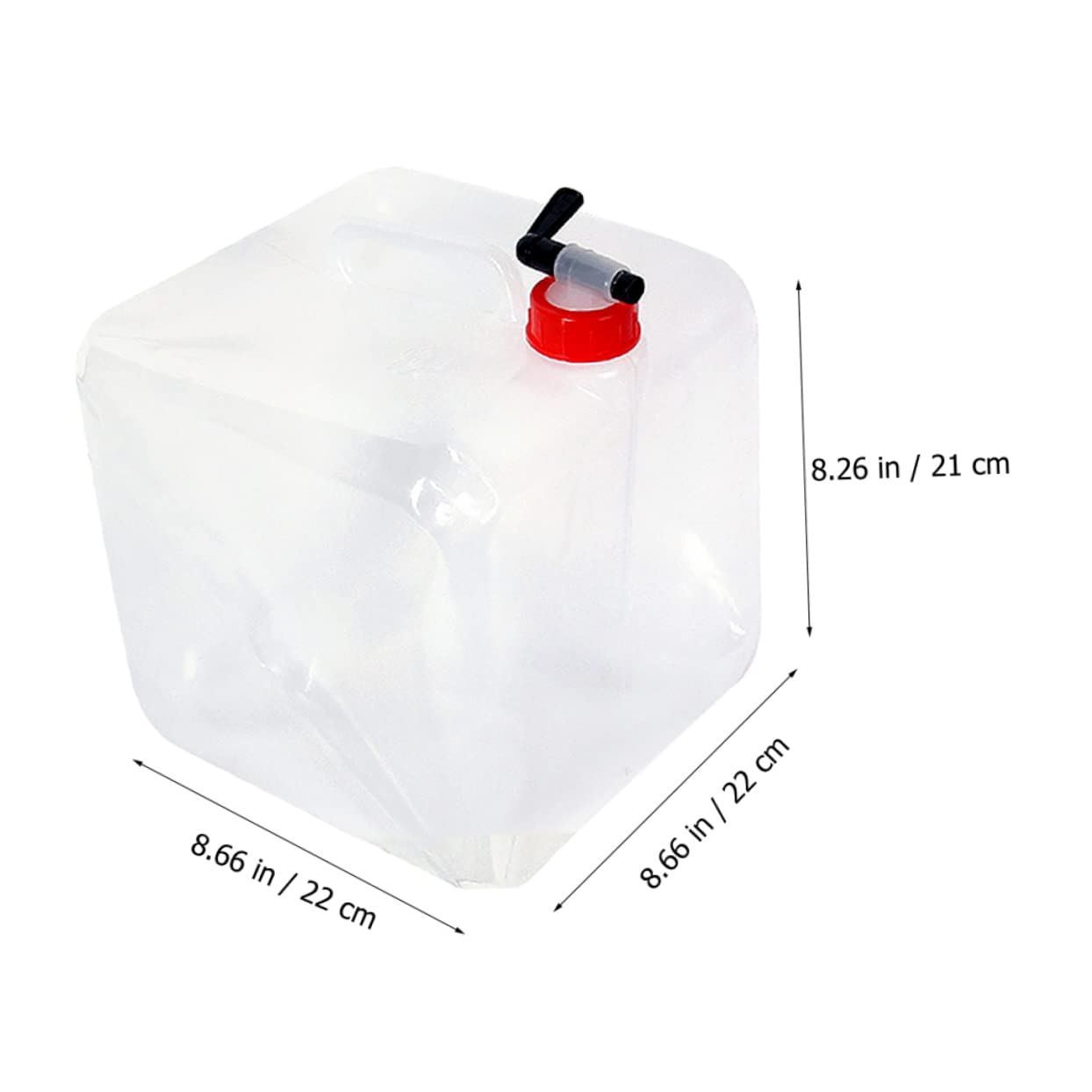 GLEAVI Collapsible Water Container Outdoor Water Jug Portable Capacity Water Bag for Camping Compact Design for Emergency Vehicle Mounted Use