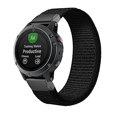Bracelet nylon 22mm pour Garmin Fenix 7 6 Pro finition haut de gamme sangle montre