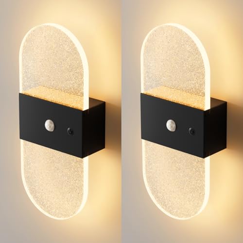 Iluminación de pared LED con interruptor regulable de tres colores para pasillo y escalera