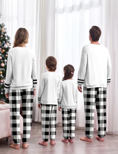 Ekouaer Family Christmas Pajamas Matching Sets Cute Long Sleeve Couple Pjs - image 3