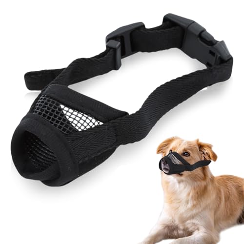 Muzzle for Small Dog, Mouth Guard for Little Dogs to Prevent Biting for Barking, Soft Mesh Muzzles to Prevent Eating Things, Short Snout Dog Muzzle for Chihuahua, Corgi for Grooming Vet Visits(XXS)