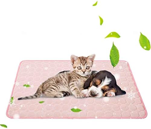 Jaaytct Cooling Mat for Dogs Cats Ice Silk Pet Self Cooling Pad Blanket for Pet Beds/Kennels/Couches/Car Seats/Floors