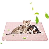 Jaaytct Cooling Mat for Dogs Cats Ice Silk Pet Self Cooling Pad Blanket for Pet Beds/Kennels/Couches