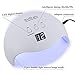 Tfscloin 40W LED Nail Dryer for Nail Polish Gel Curing Lamp with 3 Timers Auto Sensor Nail Art Tools White