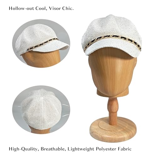 Gorra Octogonal de Mujer con Lentejuelas miniatura 6