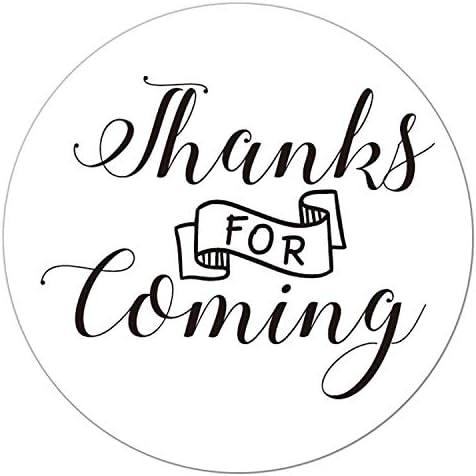 Thank You Stickers, Thanks for Coming Stickers, Wedding Thank You Stickers, 2 Inch Circle Thank You Sticker Labels, Thank You Stickers for Baby Shower ...