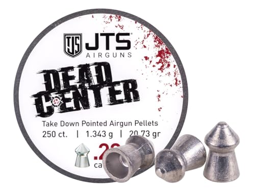 JTS Airguns Dead Center Precision .22 Cal, 13.43 Grain, Pointed, 250ct
