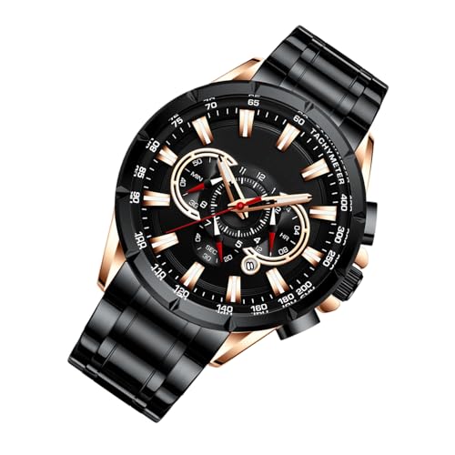 Montre en métal pour hommes avec mouvement mécanique précis et étanche
