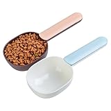 2PCS Pet Multi-functional Plastic Pet Food Scooper with Fashionable Food Shovel Handle and Comfortable Grip Handle,suitable for Cats Dogs and other pets