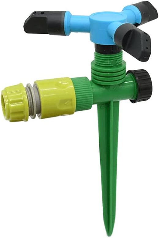 Garden Water Nozzle Adjustable Rotate Sprinkler Nozzle Watering Lawn Water Sprinkler Watering & Irrigation 1set(Black)
