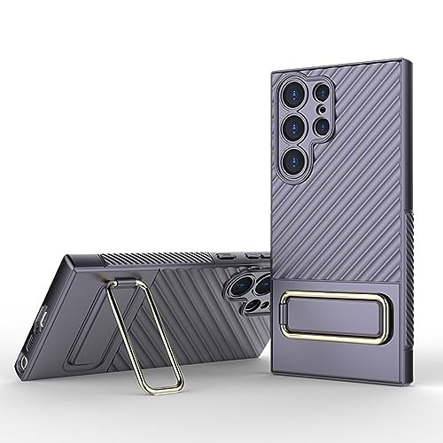 Coque Samsung S23 magnétique violette avec support béquille et lentille antichoc