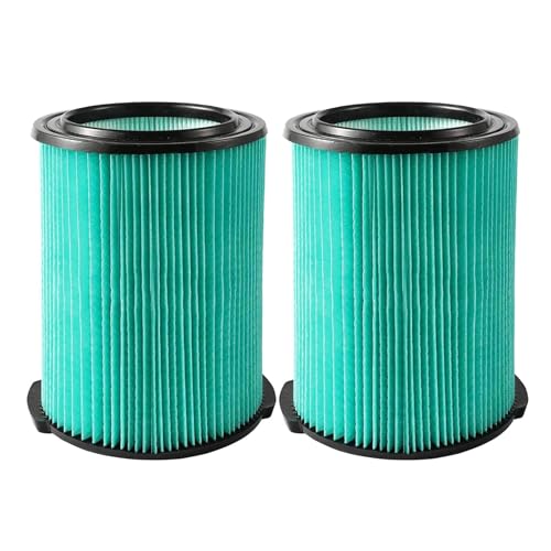 2 Pack VF6000 5-Layer Replacement Filter for Ridgid 5-20 Gallon Wet Dry Vacuums WD5500 WD0671 WD6425 WD7000 WD1280 WD1851 WD1680 WD1956 RV2400A 1400RV RV2600B