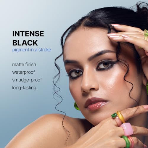 Image of Sotrue Dark Spell Liquid Eye Liner, Black, Long Lasting Matte Waterproof Liner - Quick Drying Smudge Proof,Fine Tip For Precise Smooth Application, Transfer Proof Eye Makeup for 24 hrs, 1.5ml