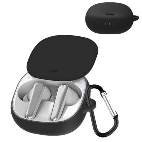 UIUIKA For Anker Soundcore Liberty Air 2 Pro �P�[�X Liberty Air 2 Pro �ی�P�[�X �_�炩�� �V���R���� �����h�~ �L�Y�h�~ �ϏՌ� �h�o �y�� �����[�d�\ �J���r�i�t�� �����h�~(�u���b�N)