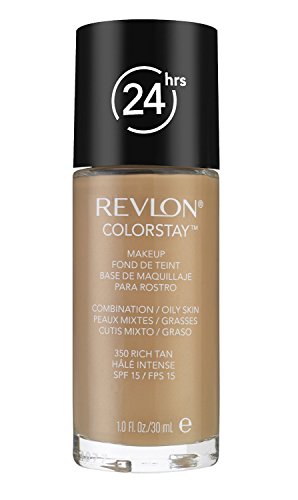 REVLON COLORSTAY 350 RICH TAN COMBINATION/OILY SKIN ALL DAY WEAR FOUNDATION WITH SOFTFLEX AND SPF 6 30ML by Revlon