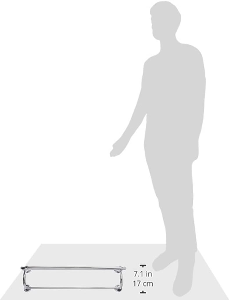 Up To 40% OFF Moen YB2894CH Eva 24-Inch Wide Bathroom Hotel-Style Towel Shelf with Towel Bar, Chrome