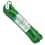 Washing Line Rope 30m/100ft | Strong Thick Clothes Lines for Outside with 200kg Pulling Force | Rust Resistant, Easy to Clean Steel Core PVC Clothes Line Rope | Clothesline for Drying Garments Outdoor