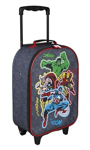 Undercover - Avengers Trolley Infantil - Amplio Compartimento Principal - compañero de Viaje Ideal - Barra telescópica Ajustable y bloqueable