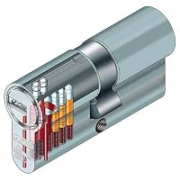 ToniTec Set aus ABUS Profilzylinder als Doppelzylinder EC550 Nachfertigung nach Code inkl. 3 Schlüssel Größe 40 45mm – Ansicht 2
