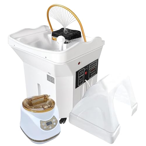 Equipo de Spa para Cabeza, Lavadero con Circulación de Agua de Doble Control, Lavabo para Champú para Terapia de Spa, Depósito de Agua de 60L, Adecuado para Capilares y Salones de Peluquería
