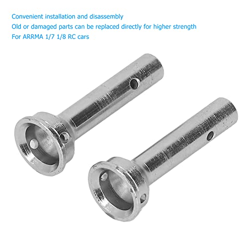 2 peças CVD eixos RC eixo da roda aço 8mm diâmetro do eixo 44,5mm comprimento para arma 1/7 1/8 Prat