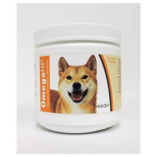 Healthy Breeds Shiba Inu Omega HP Fatty Acid Skin and Coat Support Soft Chews 60 Count