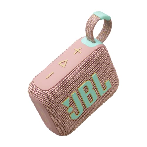 JBL Go 4 - Ultra-Portable, Waterproof and Dustproof Bluetooth Speaker, Big Pro Sound with punchy bass, 7-Hour Built-in Battery, Made in part with recycled materials (Pink) - 6