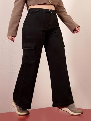Image of Miss Chase A+ Women's Bootcut High Rise Regular-Length Stretchable Denim Shaping Jeans