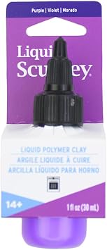 Liquid Sculpey Liquid Polymer Oven-Bake Clay, Purple, 1 oz. Bottle, Non Toxic