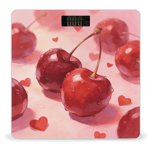 Báscula digital para baño con pantalla LED y vidrio templado miniatura 1