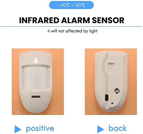 Jcevium 12V Wired Dual PIR Motion Sensor Infrared Probe Burglar Alarm Detector Home Security System, White